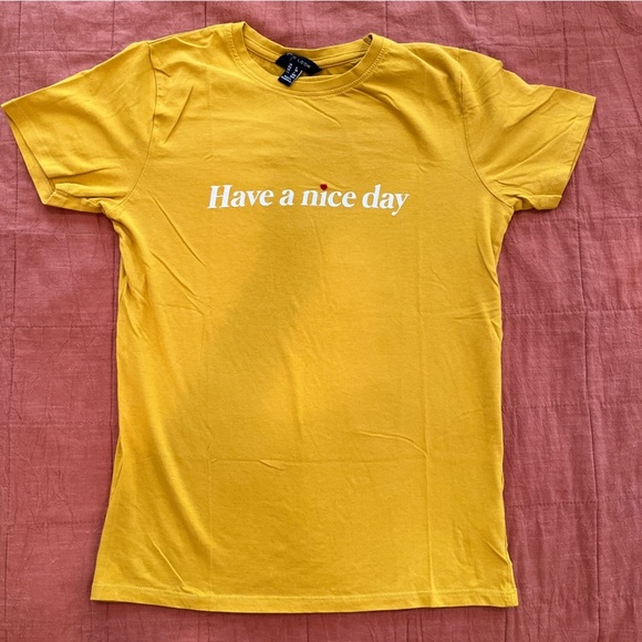 New Look Have a Nice Day Graphic Tee - Picture 1 of 5